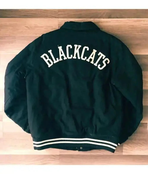 10 Deep Black Cats Jacket Trendy Layer