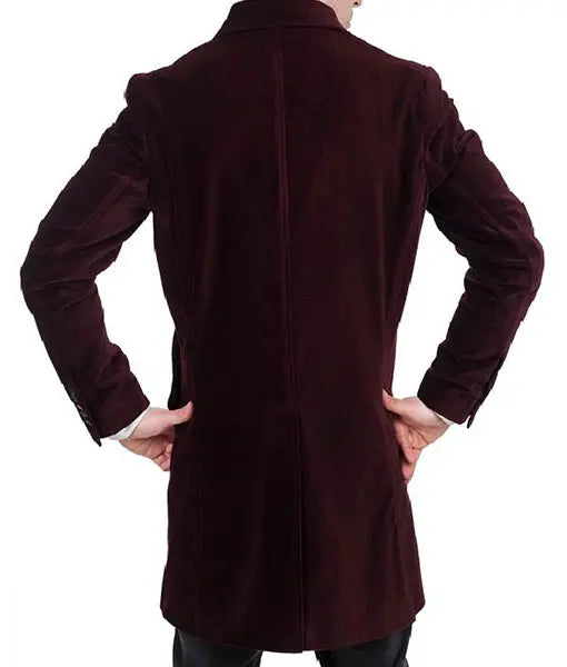12th Doctor Who Maroon Coat Trendy Layer