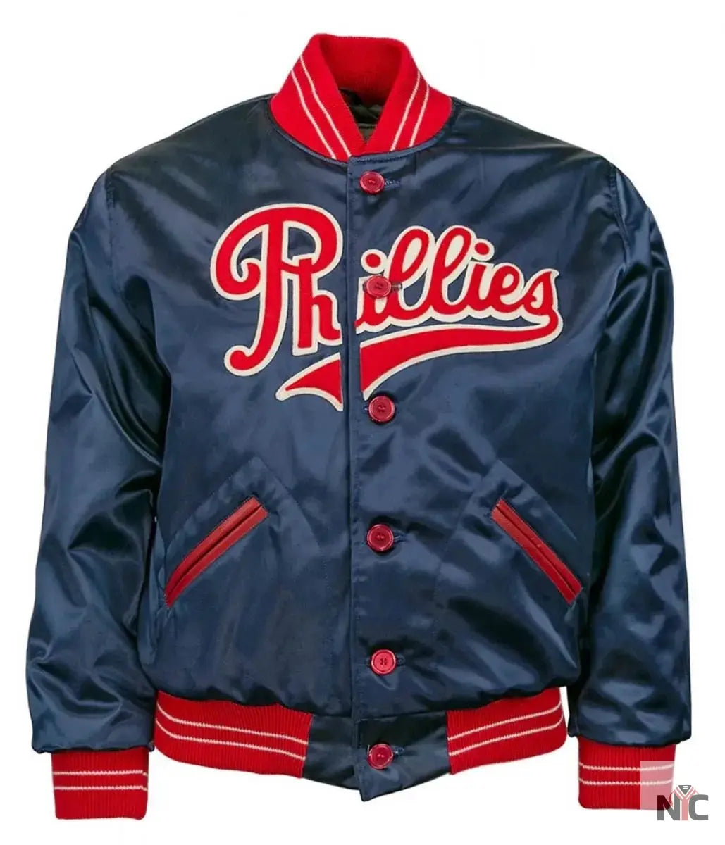 1937 Philadelphia Phillies Satin Jacket Trendy Layer