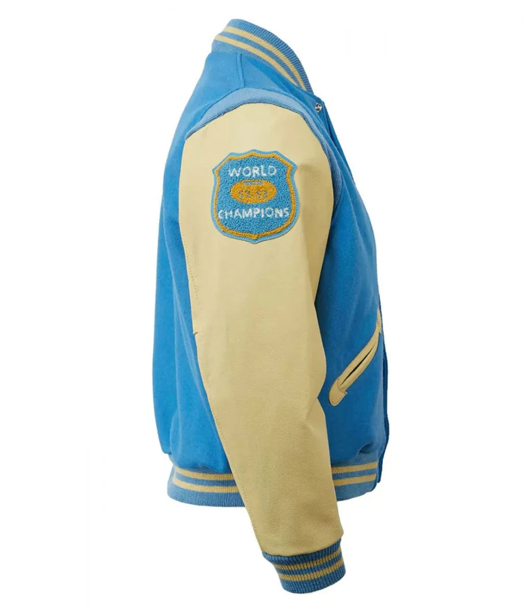 1952 Detroit Lions Cream and Blue Jacket