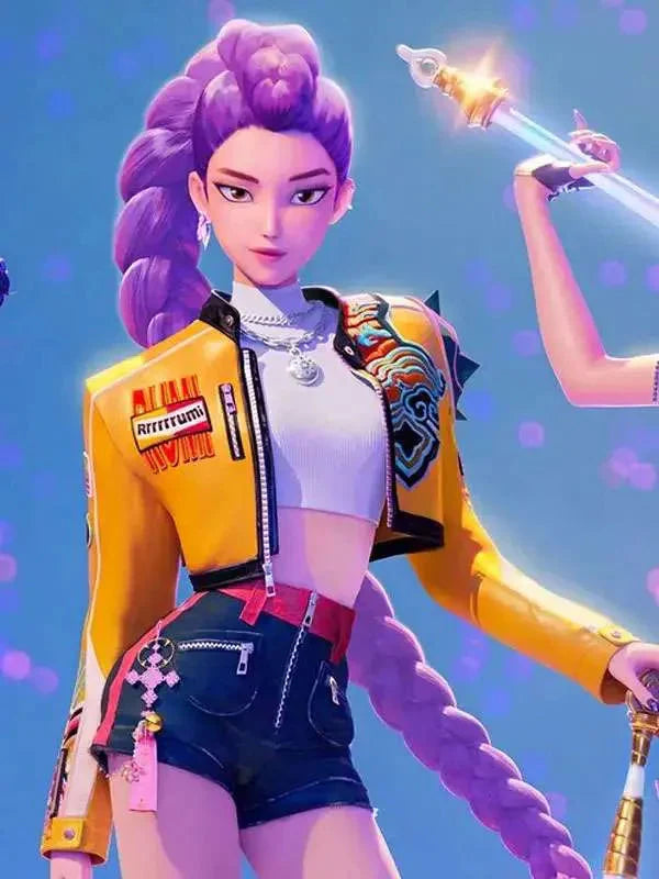 Rumi KPop Demon Hunters Jacket Trendy Layer